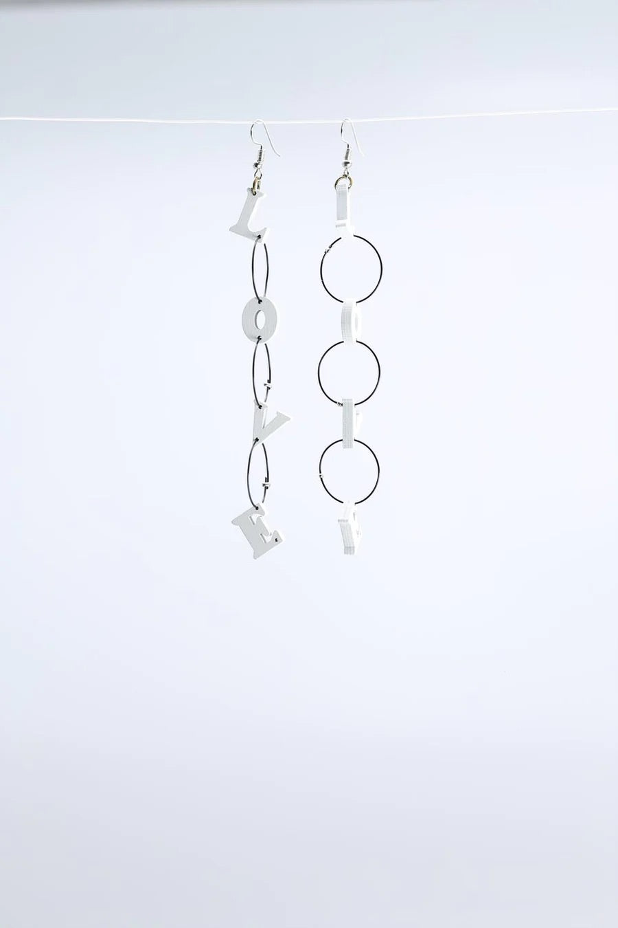 Jianhui London, LOVE Chain Earrings