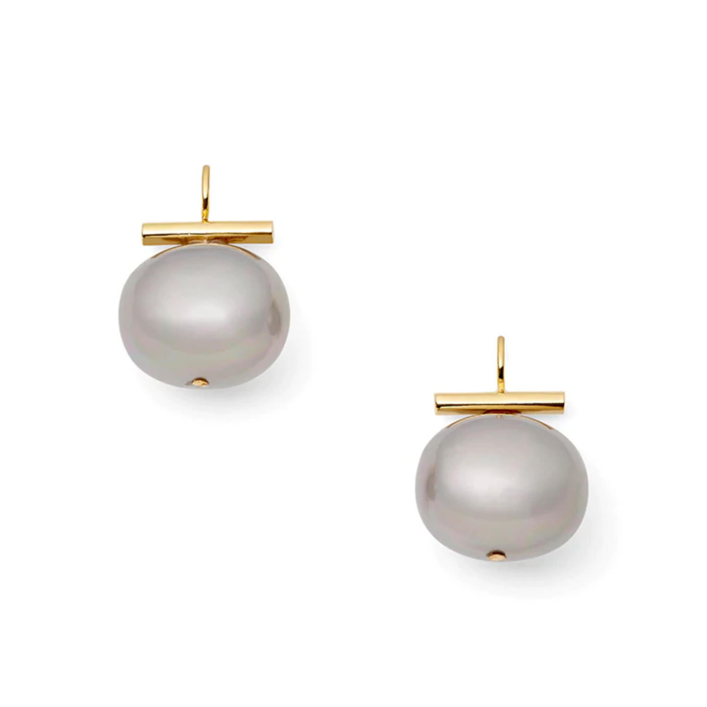 Catherine Canino, Medium Pebble Pearl Earrings