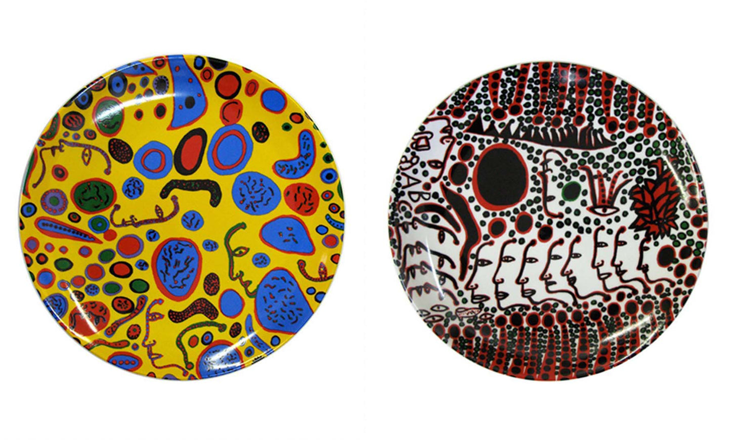 Yayoi Kusama Plates, 10.5" D