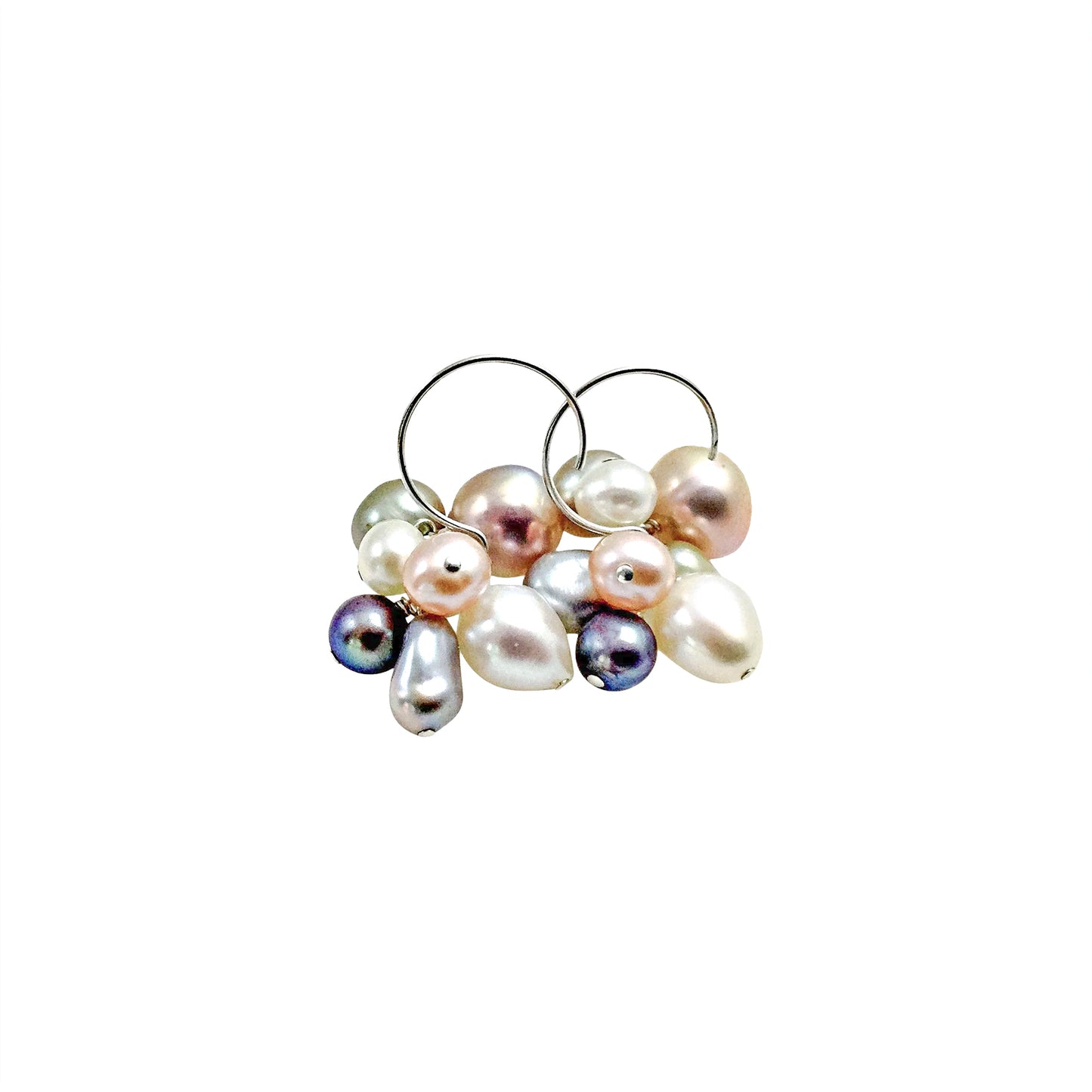 Denise Peacock, Pearl Cluster Earrings