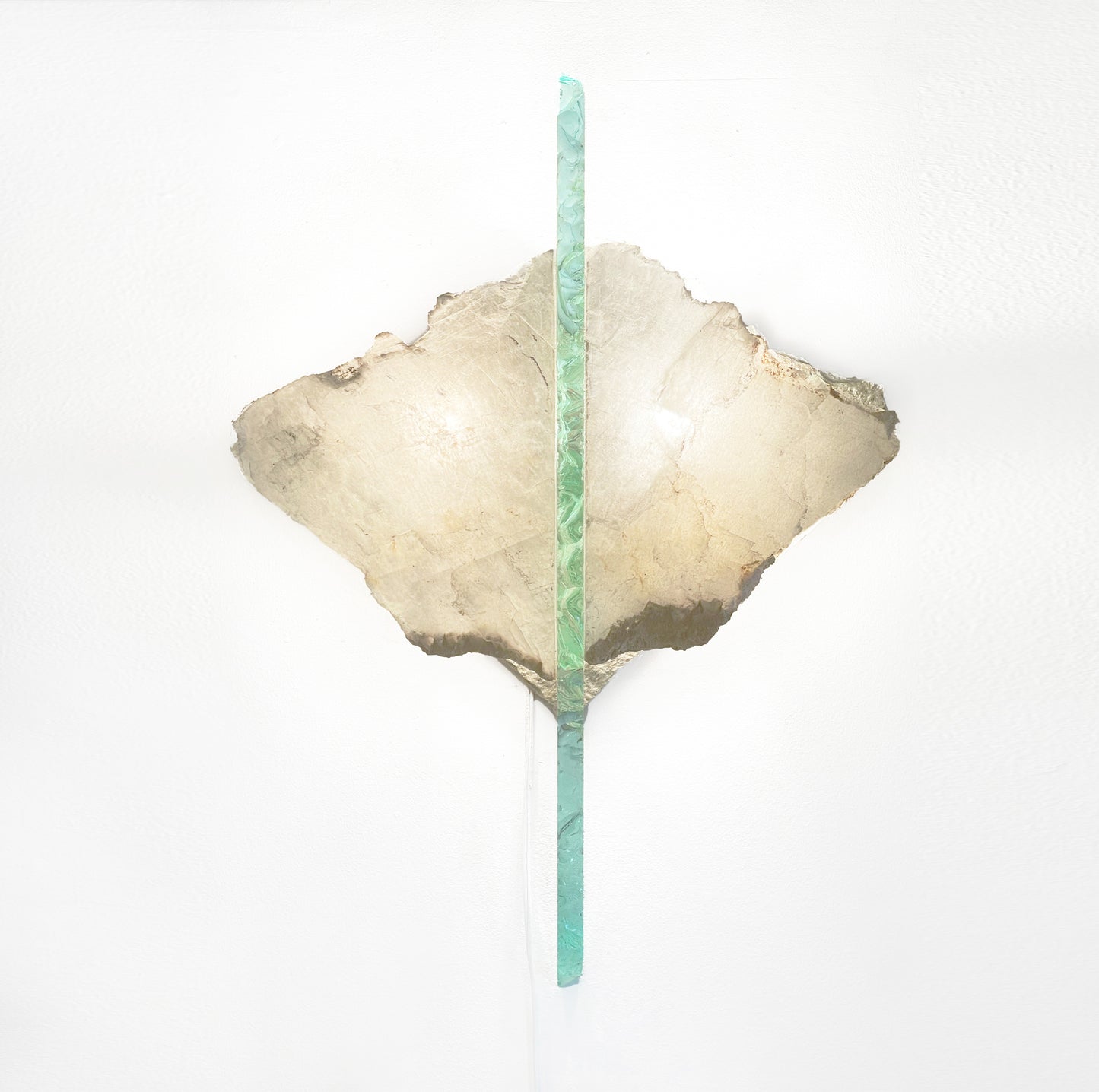 Pat Rhodes, Selenite and Glass Sconce