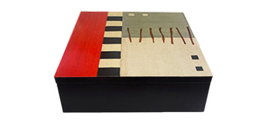 Brazilian Home Collection, Recycled Wood Box, 8 ½” x 8 ½” x 2 ¼”