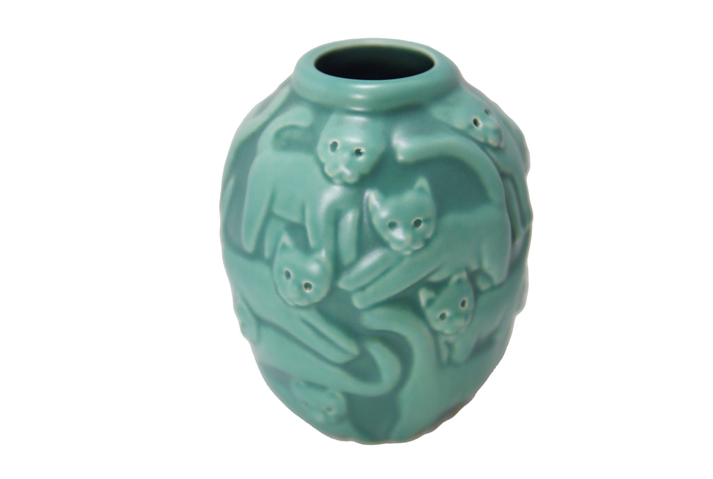 Gary Steinborn, Ceramic Cat Vase