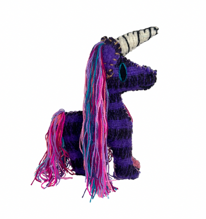 Stuffed Animal, Recycled Wool - Unicorn