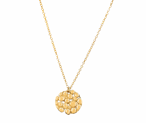 Erik Maes, Gold Caviar Medallion Necklace