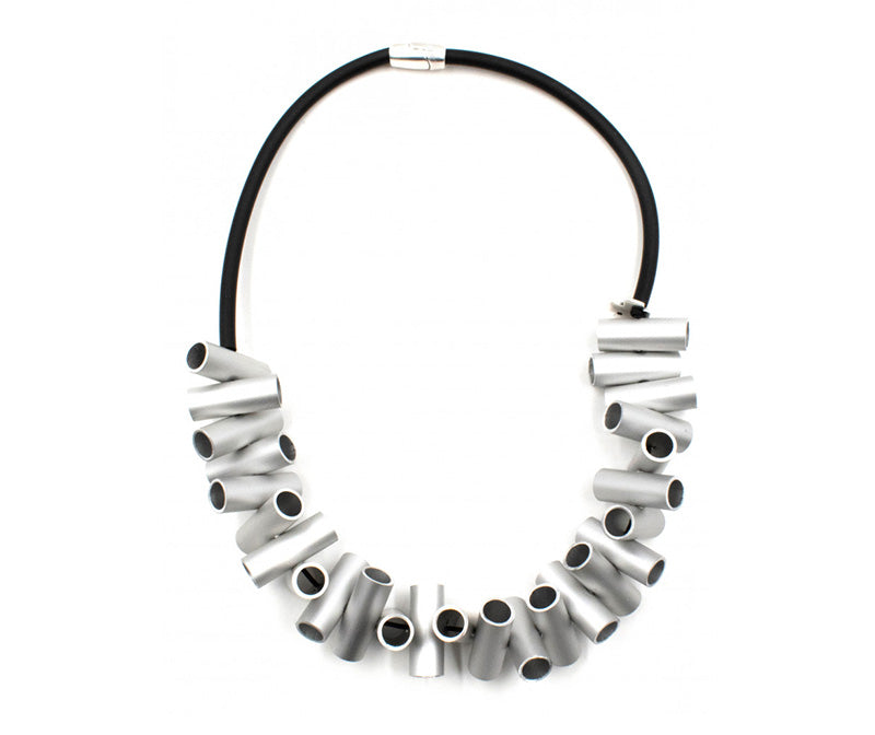 Christina Brampti, Aluminum Tubes Necklace