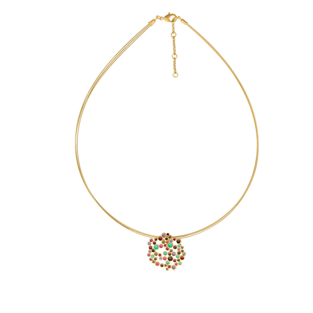 Candy Colored Gold Necklace