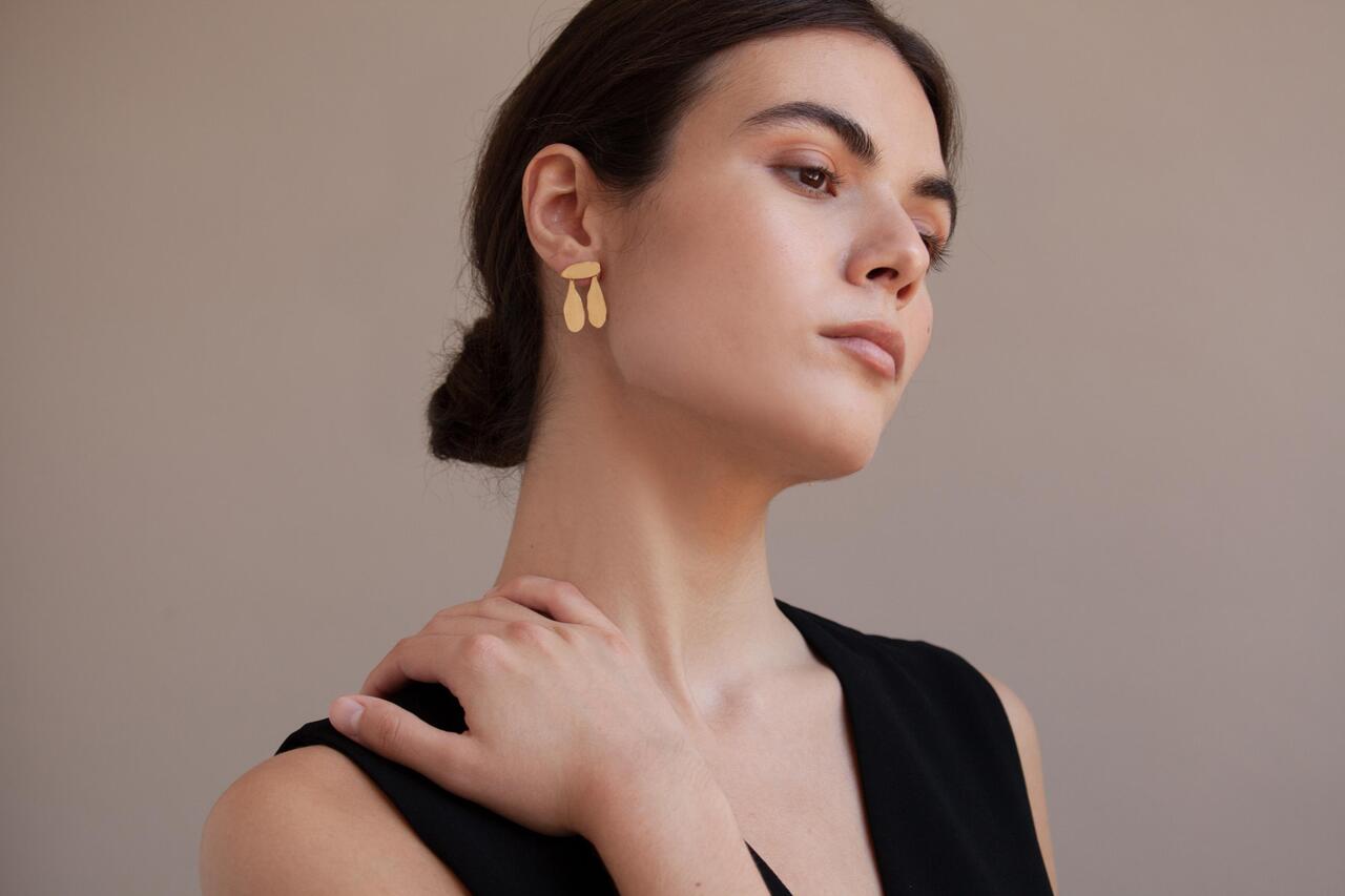 Joan Miró, Gold Dangly Earrings