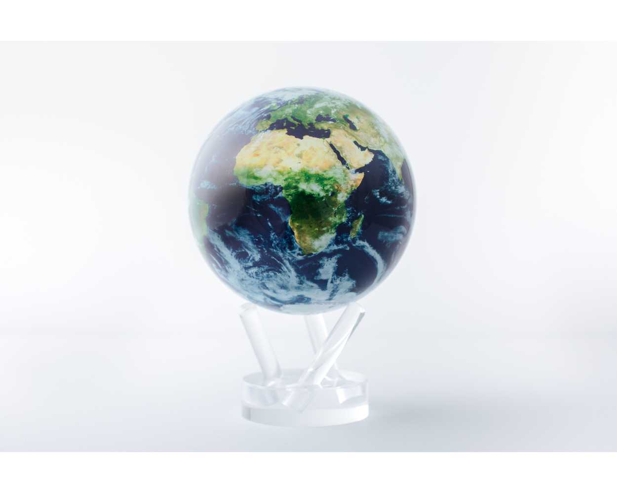 MOVA Solar-Power and Magnetic Driven Globes - Earth with Clouds, 4.5" D