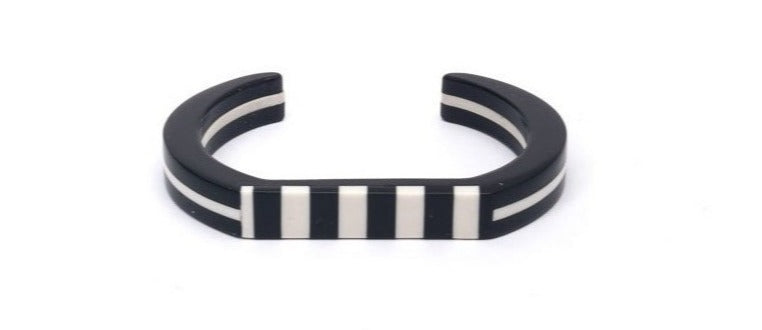 Ventura Black Striped Bracelet