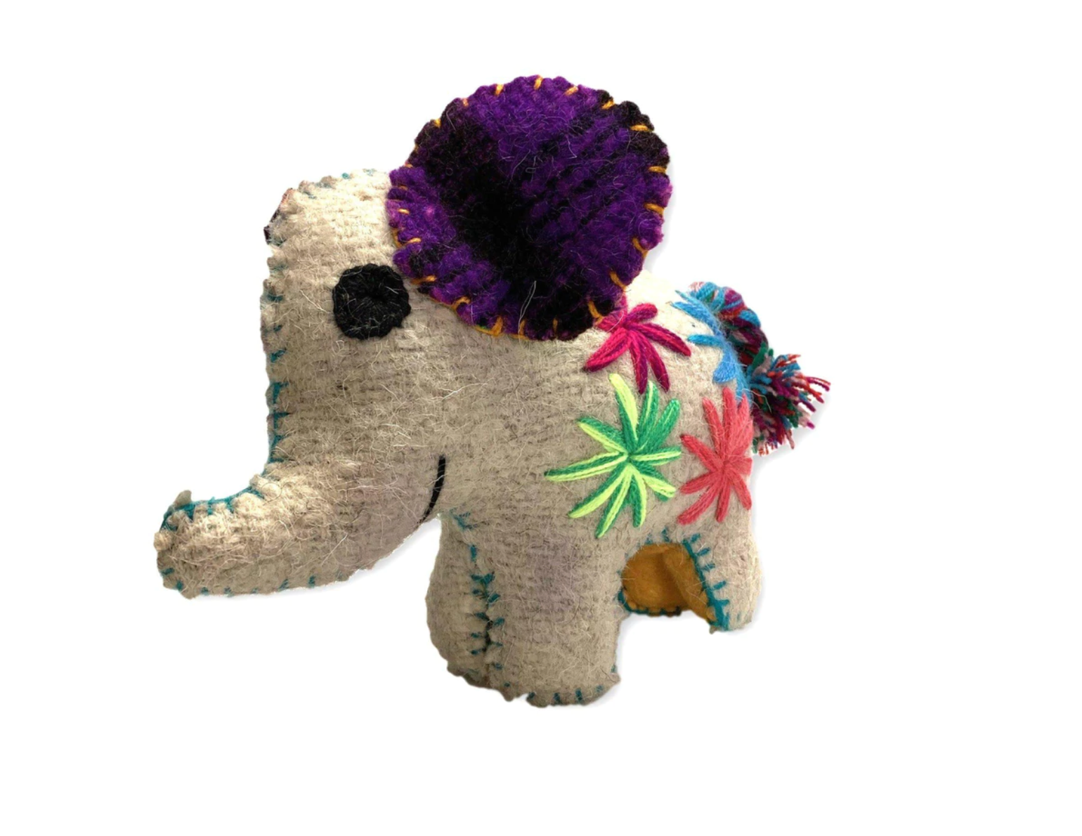 Stuffed Animal, Recycled Wool - Elephant