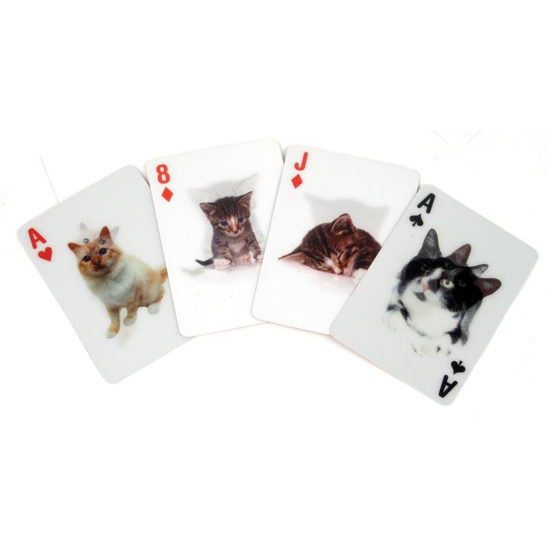 3-D Cat Playing Cards