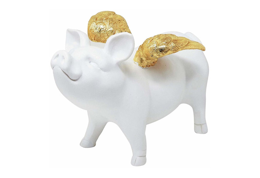 Ceramic, When Pigs Can Fly Piggybank