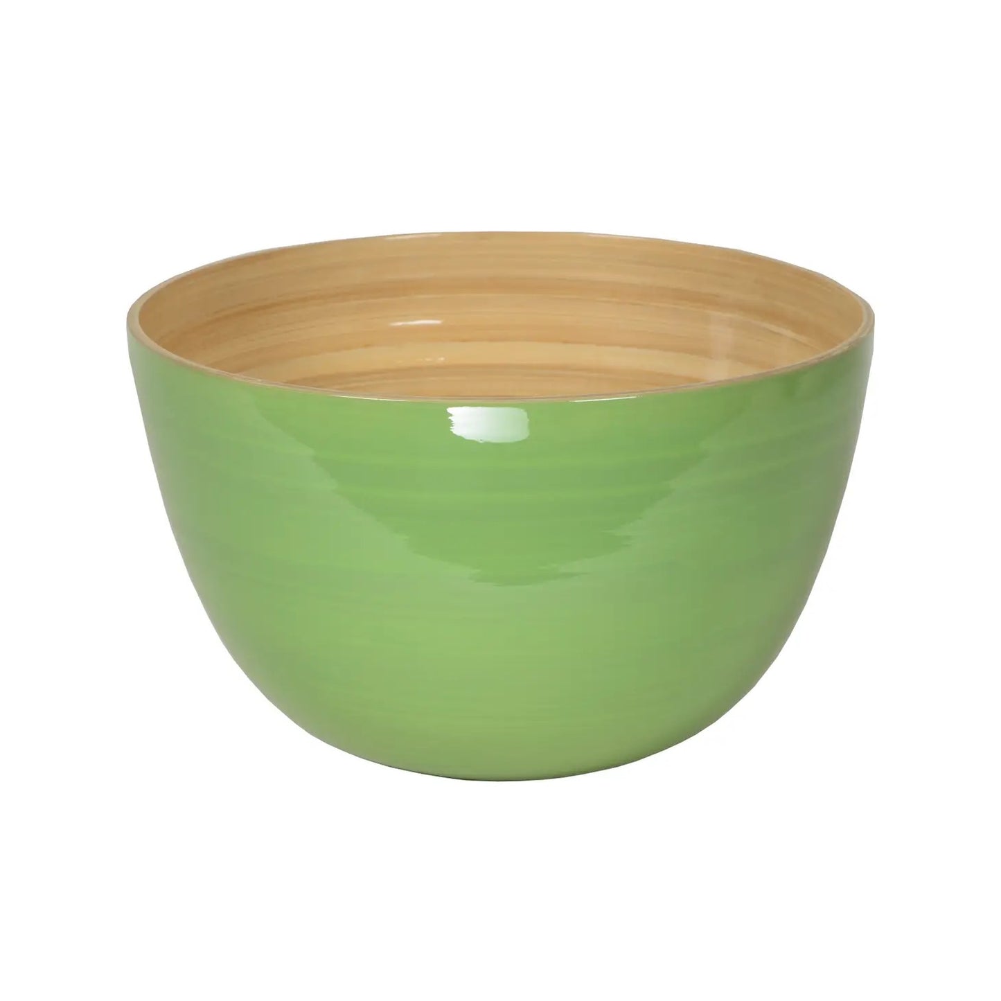 Lacquered Bamboo Bowls, 10.2" D x 6.2" H