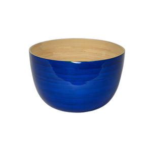Lacquered Bamboo Bowls, 8.6" D x 5.5" H
