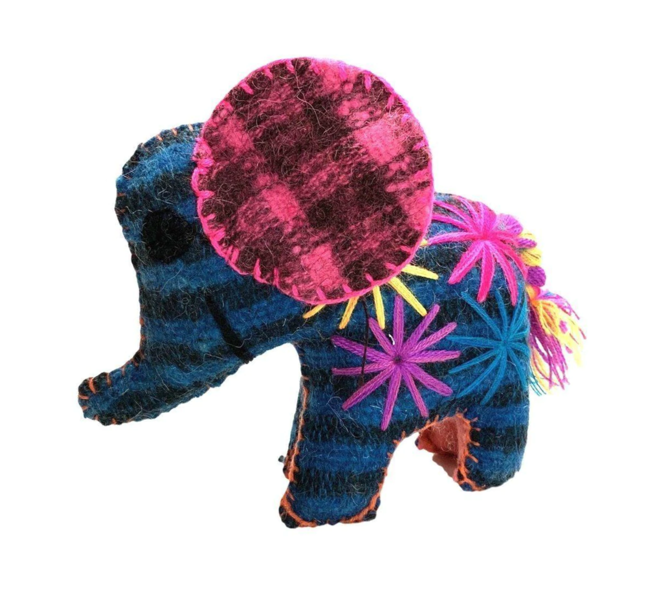 Stuffed Animal, Recycled Wool - Elephant