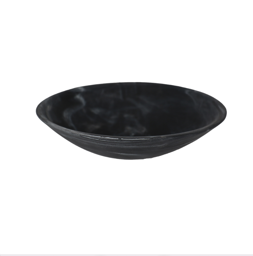 Black Swirl Resin Bowls