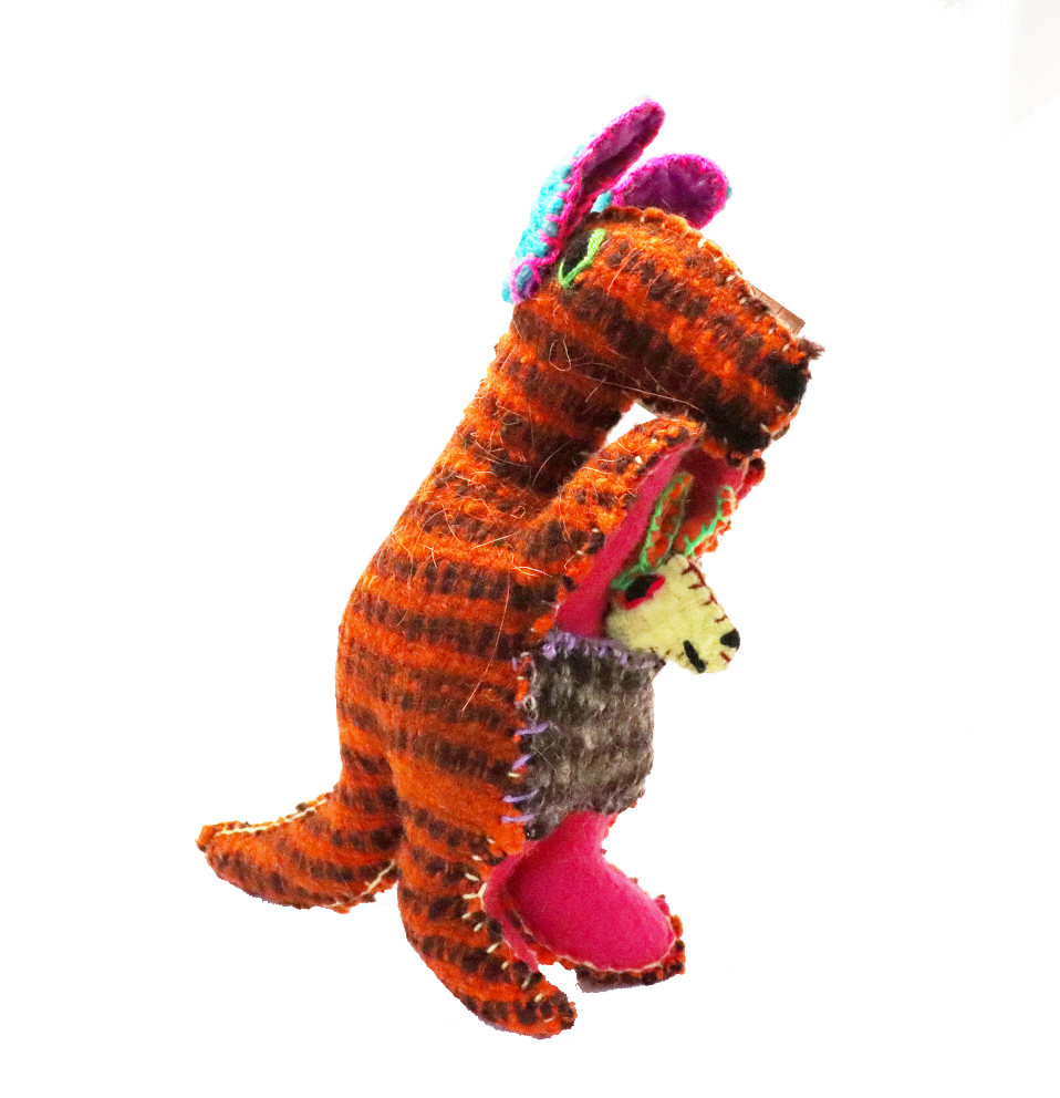 Stuffed Animal, Recycled Wool - Kangaroo