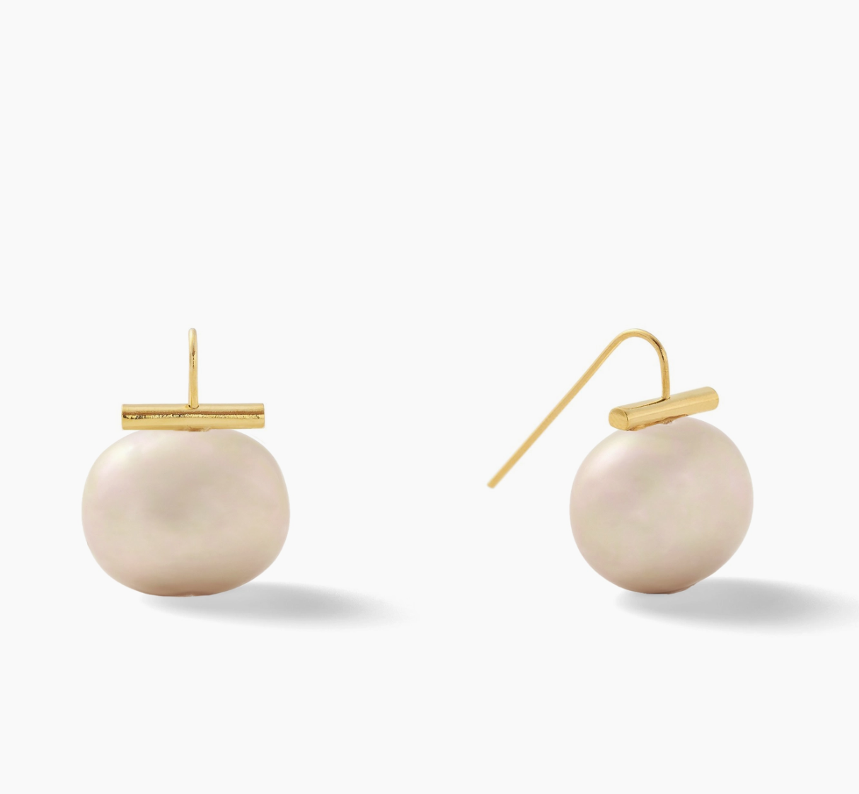Catherine Canino, Medium Pebble Pearl Earrings