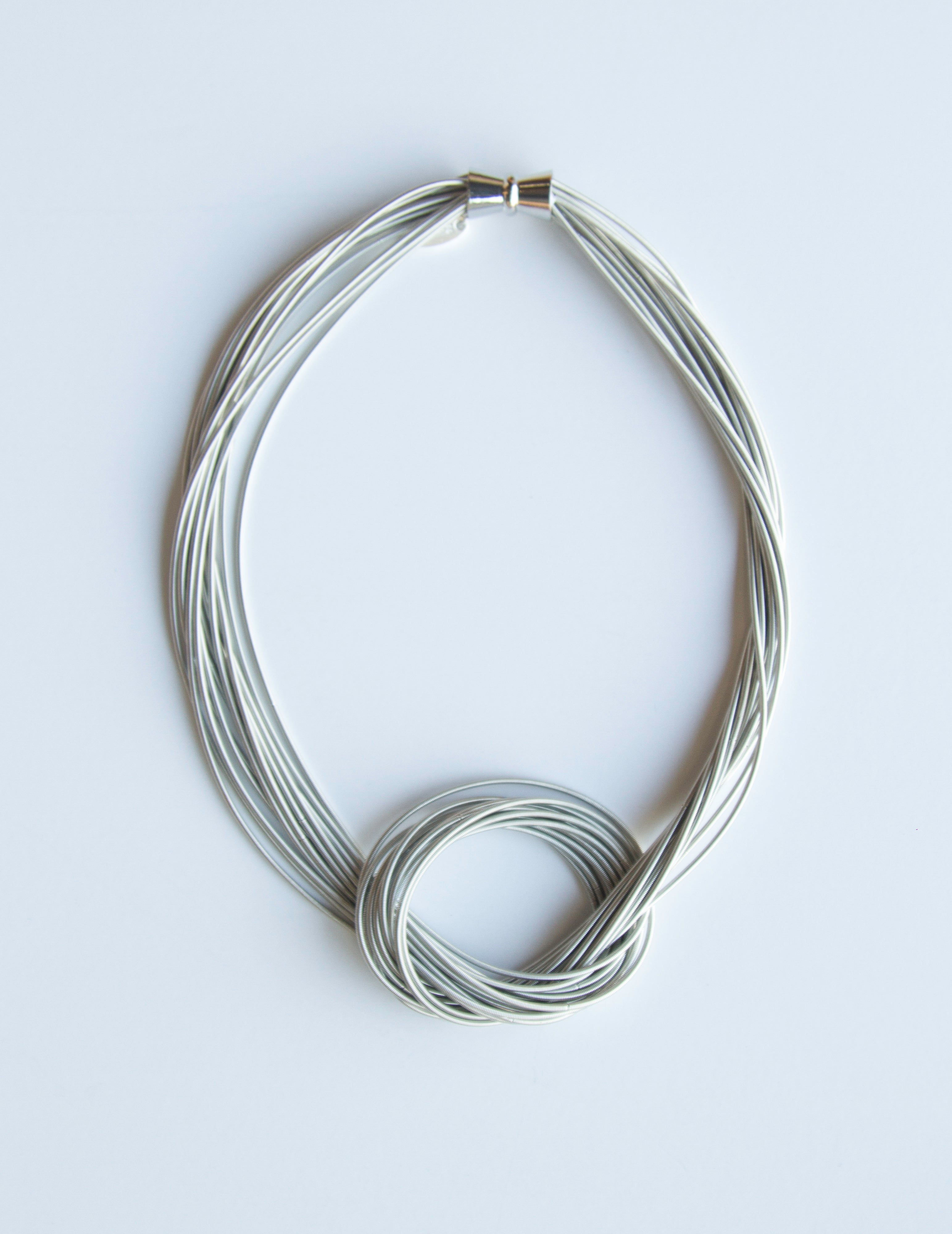 Lorraine Sayer, Piano Wire Large Knot Necklaces