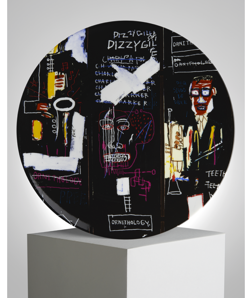 Jean-Michel Basquiat Plates, 10.5"D