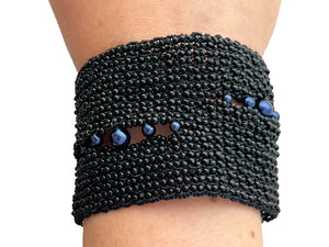 Lorina Balteanu, Bead & Blue Pearl Modern Bracelet