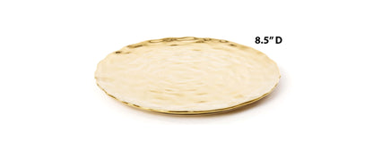 Marcantonio, Porcelain Gold Dish "Fingers" Plate
