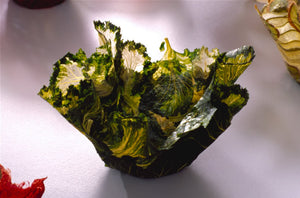 Margaret Dorfman, Green & White Savoy Parchment Bowl