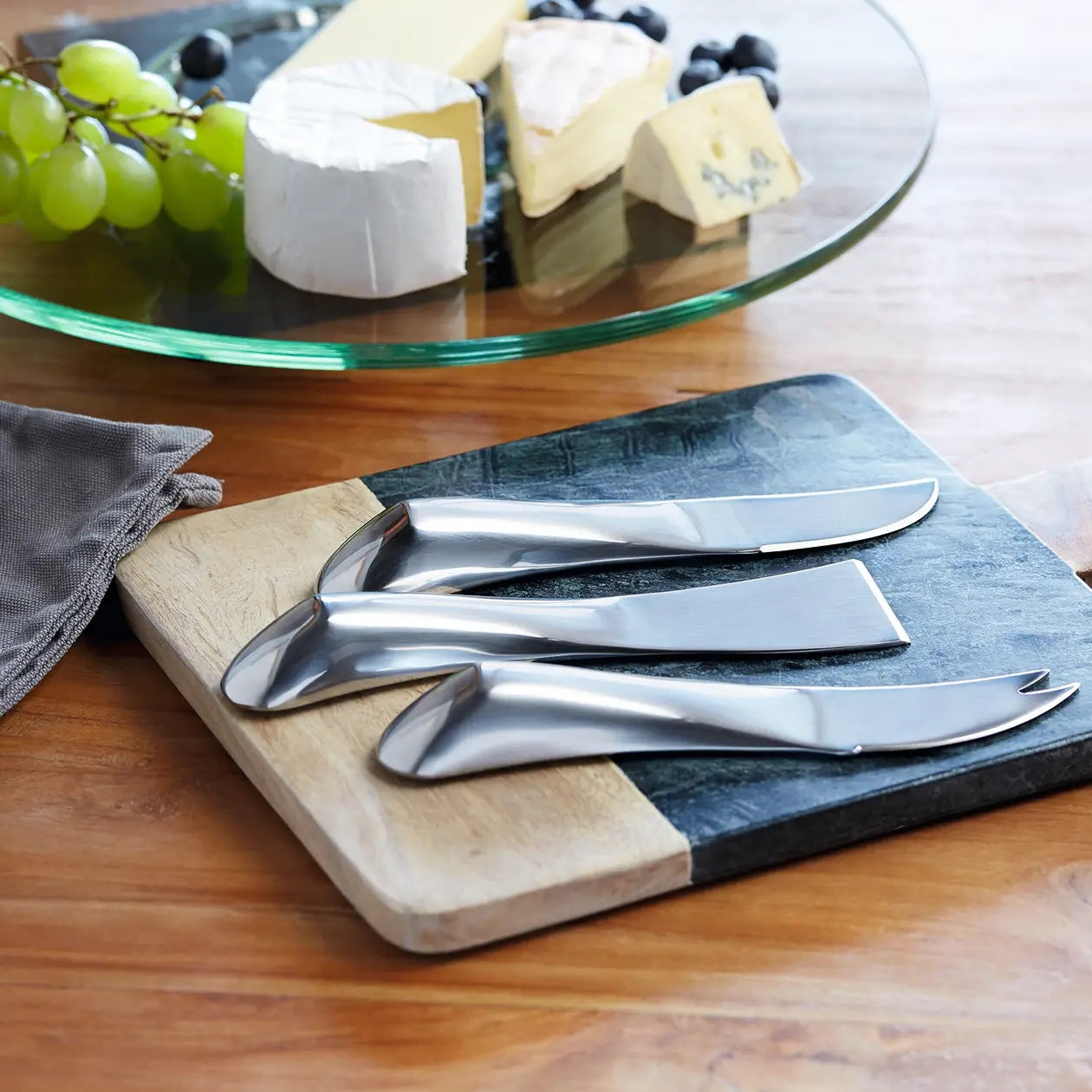 Stainless Steel, 3 pc. Cheese Knife Set