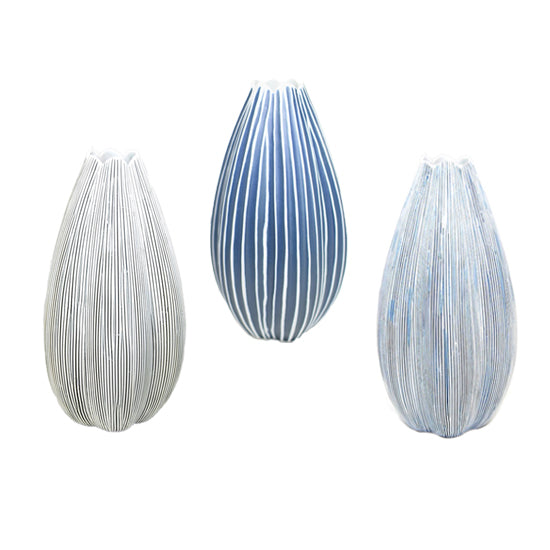 Tulip Porcelain Vases, 9"